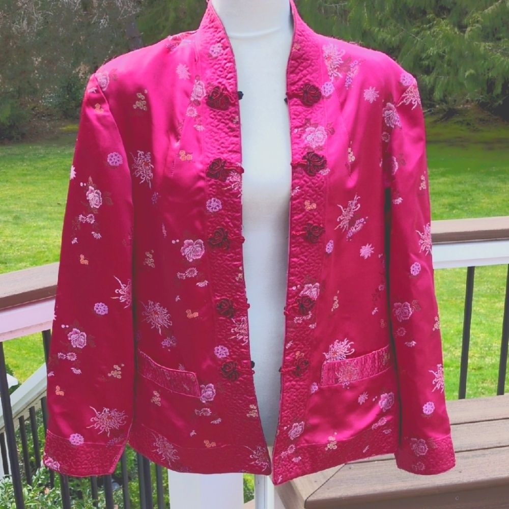 Vintage Asian Reversible Kimono Jacket